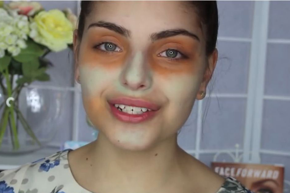 Makellose Haut durch den Grün-Orange Concealer-Trick