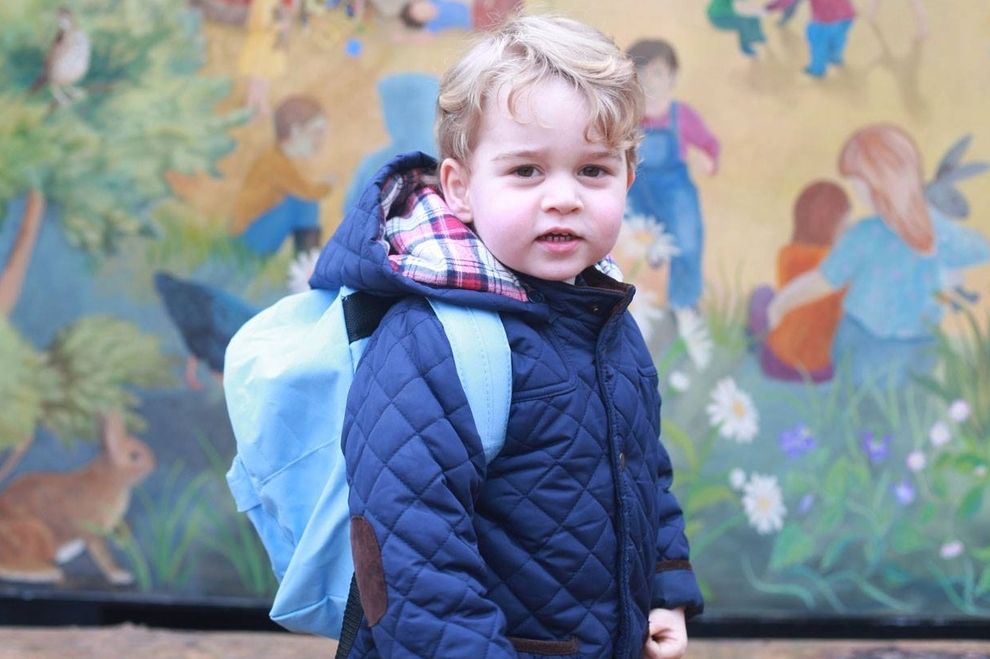 So süß sah Prinz George an seinem ersten Kindergarten-Tag aus