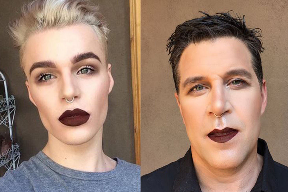 Diese Vater-Sohn Make-Up-Reihe sorgt für Begeisterung