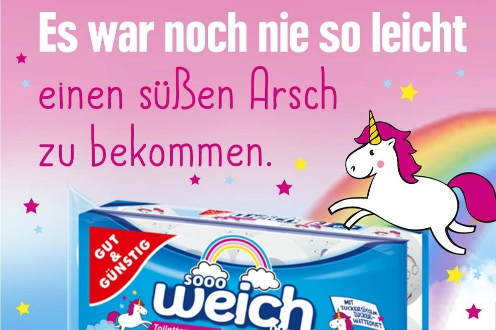 Es gibt jetzt Einhorn-Klopapier mit Zuckerwattenduft