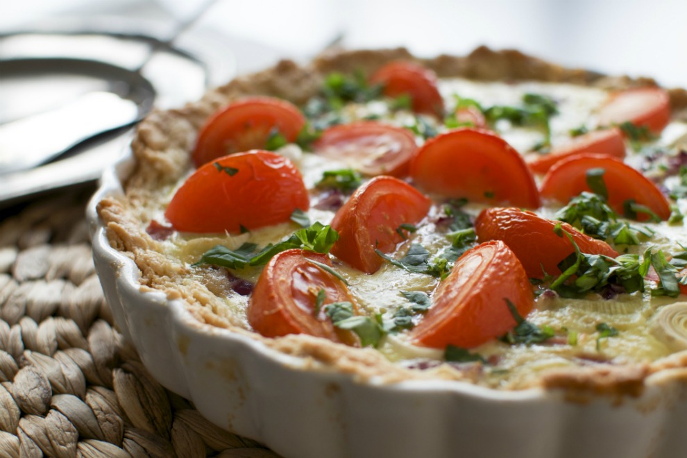 Tomaten Mozzarella Basilikum Quiche