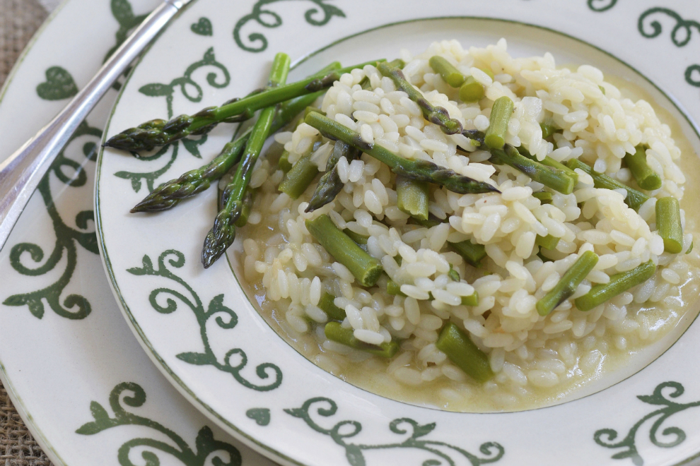 Leichtes Spargelrisotto