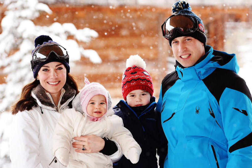 Neue Familienfotos zeigen die britischen Royals im Schnee