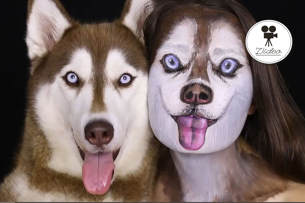 Diese Frau verwandelt sich dank Make-up in einen Husky