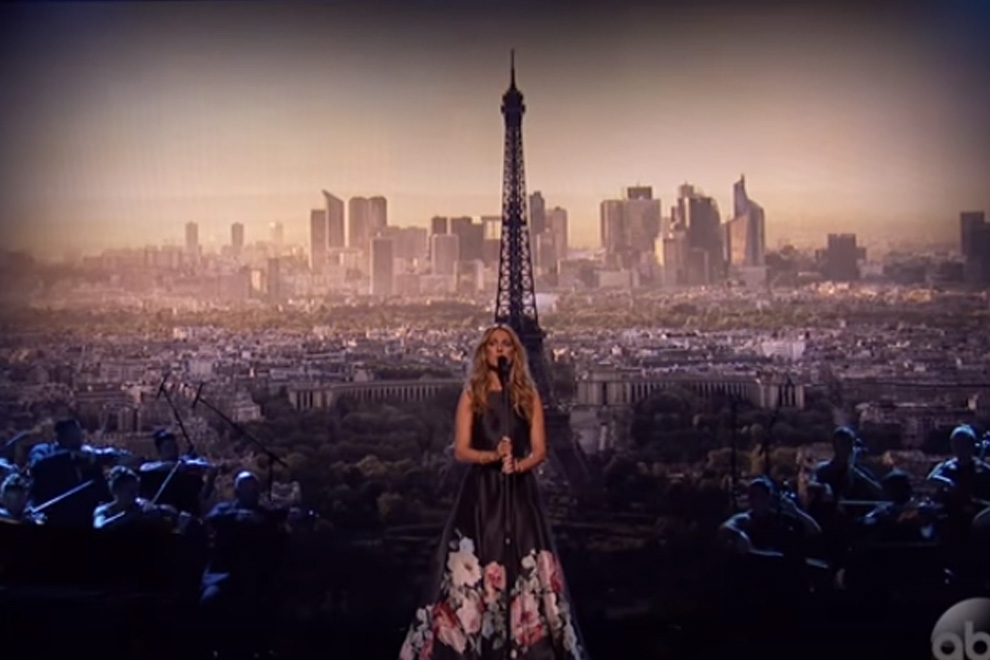 Céline Dion gedachte den Opfern der Pariser Terror-Anschläge