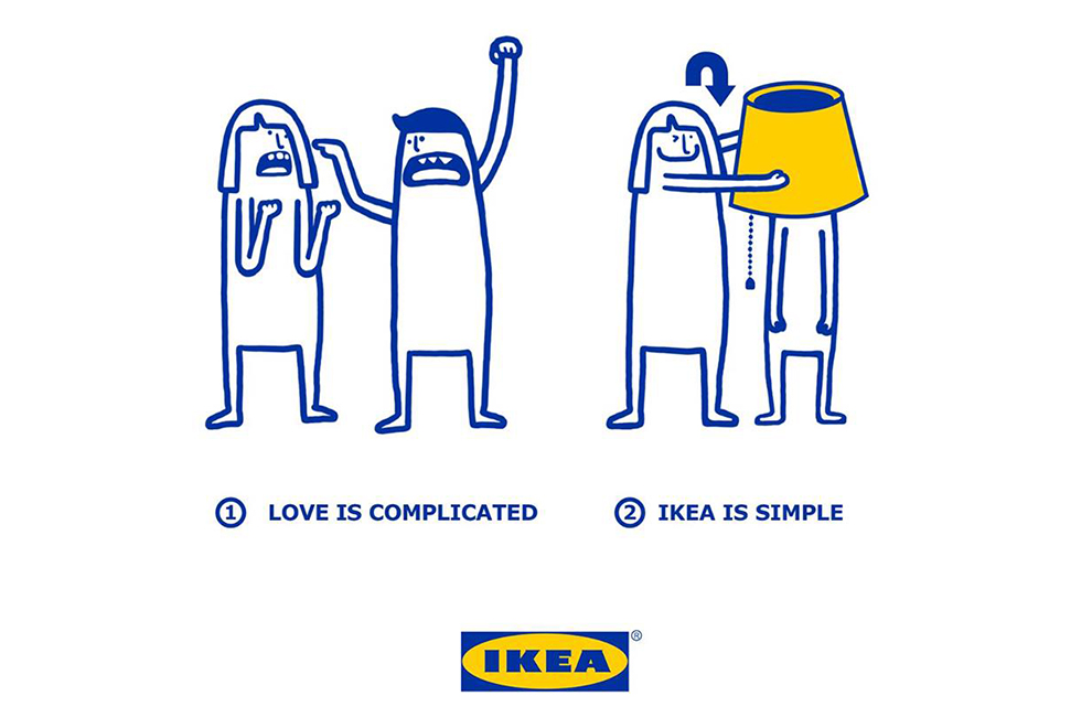 Ikea gibt sich als lustiger Love-Coach