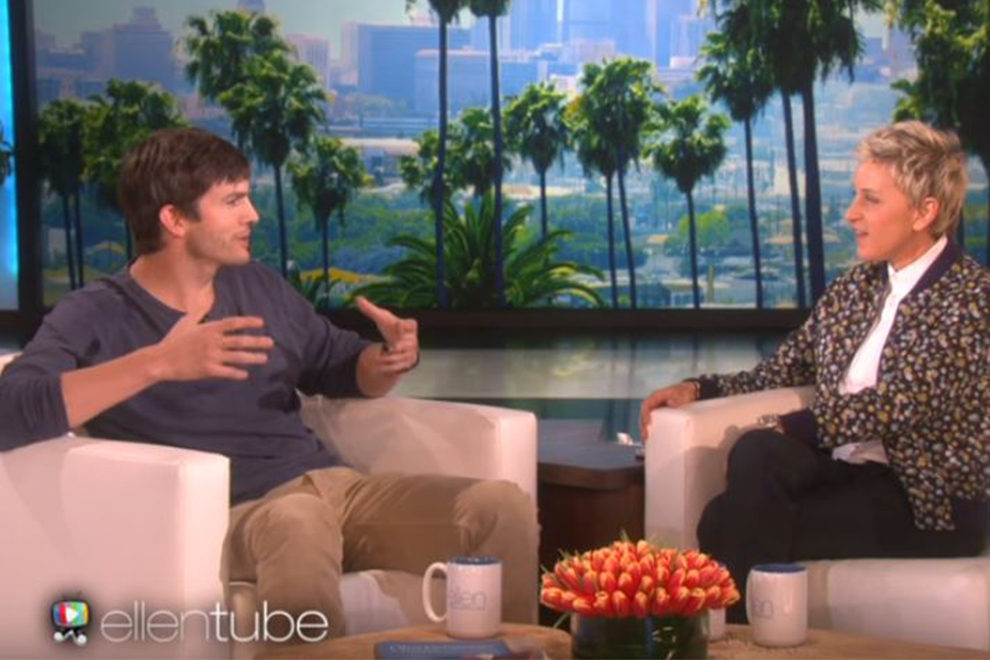 Ashton Kutcher zeigt bei Ellen DeGeneres Foto von Tochter Wyatt