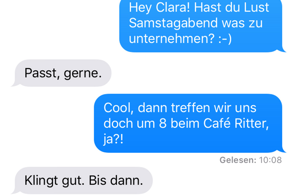 Was es bedeutet, wenn du deine SMS mit einem Punkt beendest