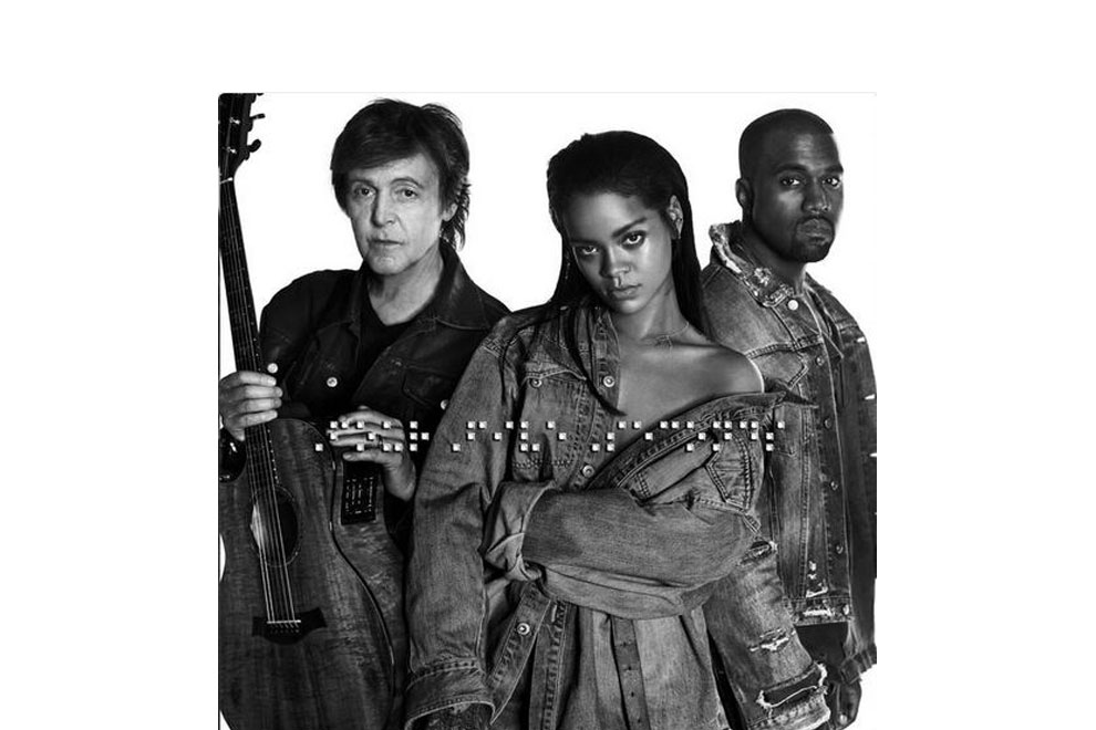 Rihanna singt mit Paul McCartney und Kanye West