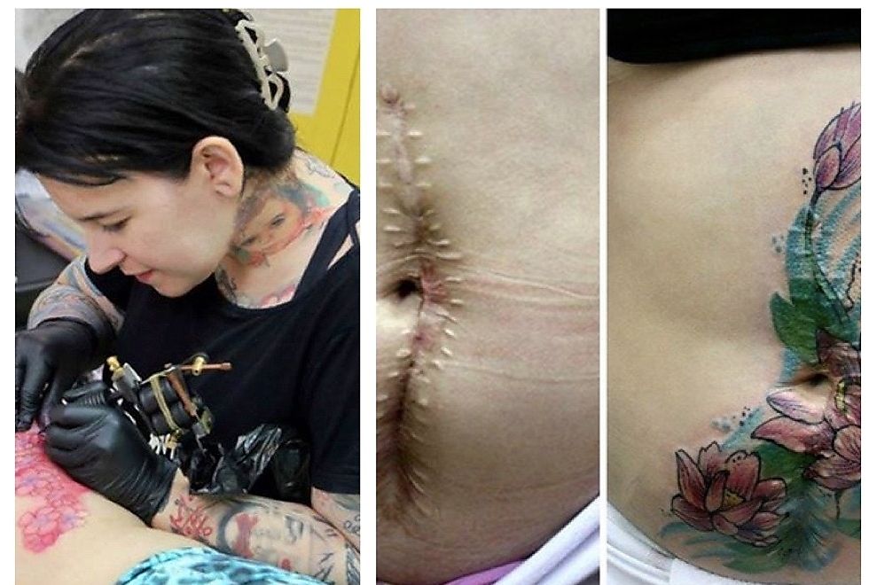 Diese Künstlerin sticht Missbrauchs-Opfern gratis Tattoos