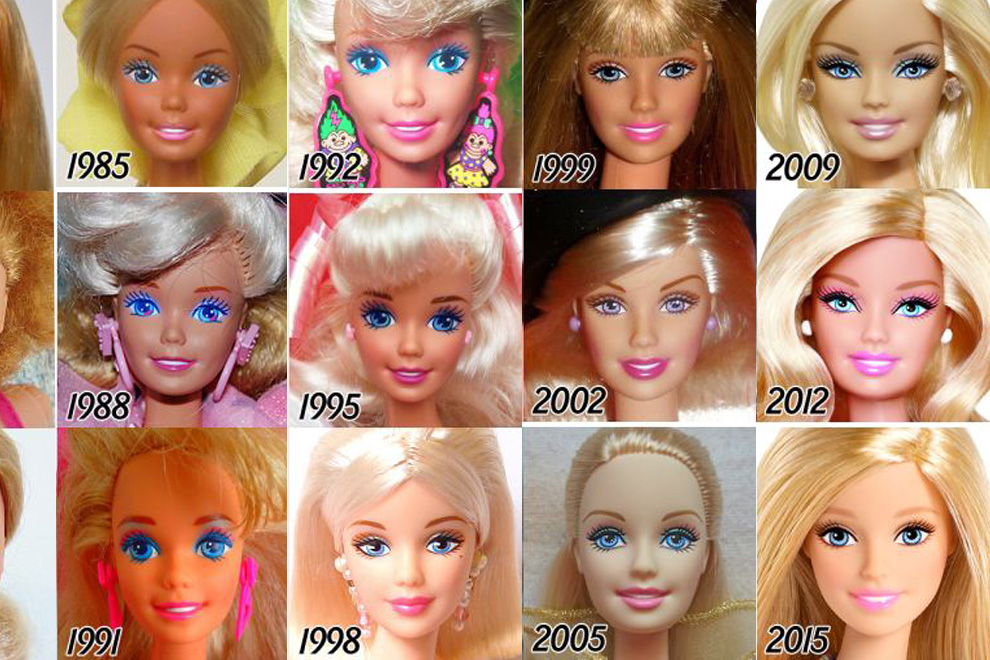 So hat sich Barbies Gesicht im Laufe der Jahre verändert