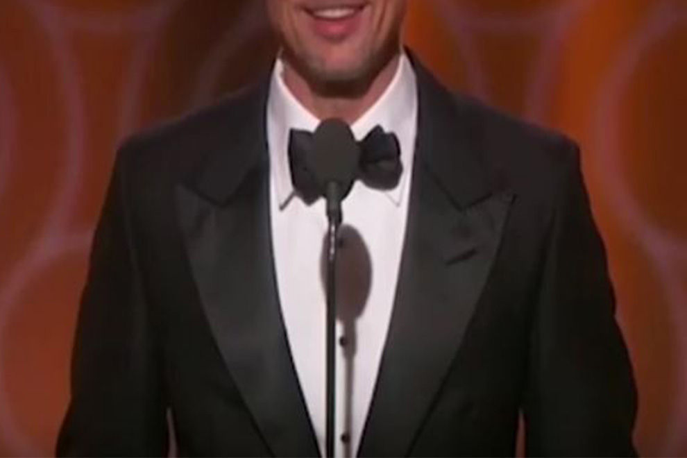 Brad Pitt überraschte mit Auftritt bei den Golden Globes