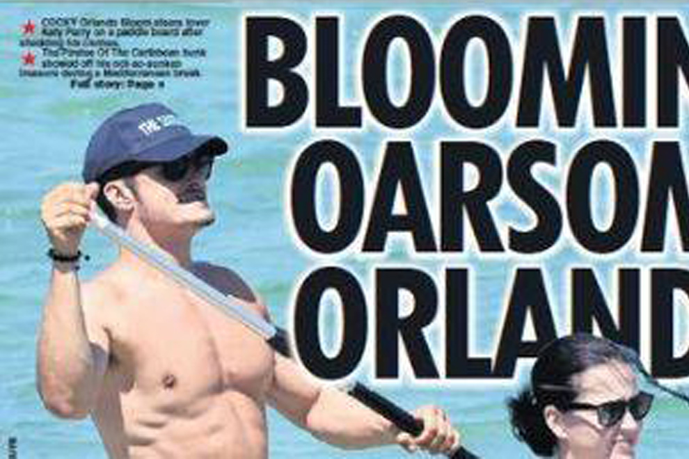 Hier paddelt Orlando Bloom komplett nackt Hier paddelt Orlando Bloom komplett nackt