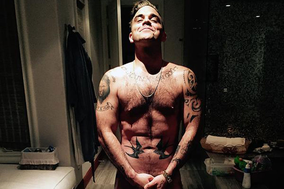 Robbie Williams will mit Nacktfoto das Internet zerstören