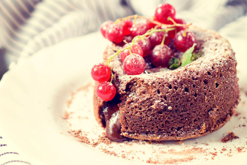 Schokokuchen mit flüssigem Kern