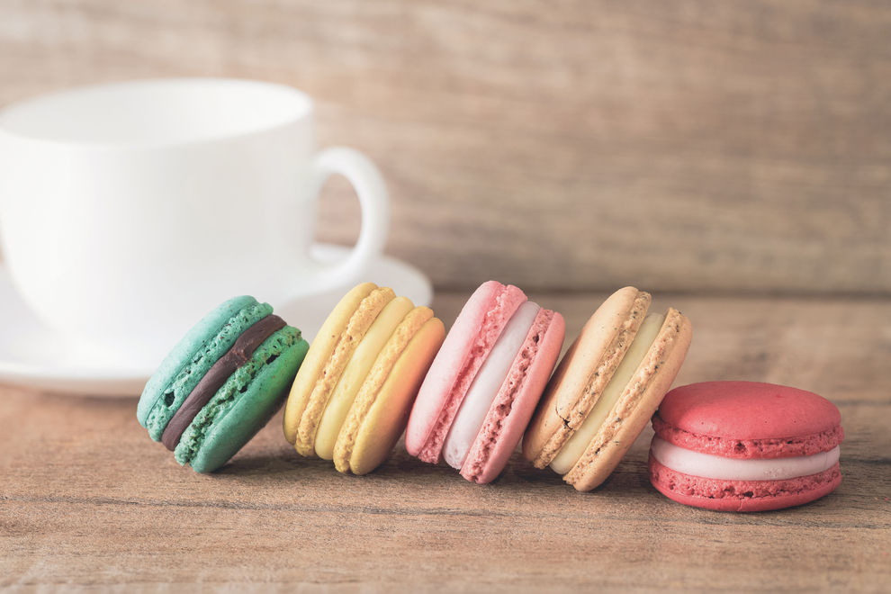 Selbstgemachte Macarons