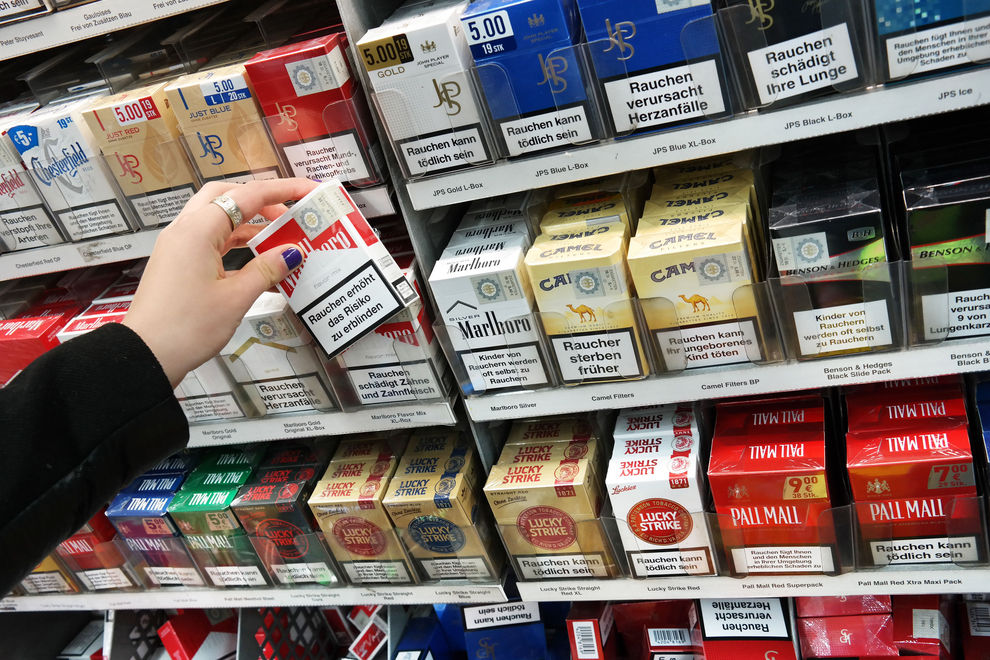 Ab 1. April werden Zigaretten um 20 Cent teurer