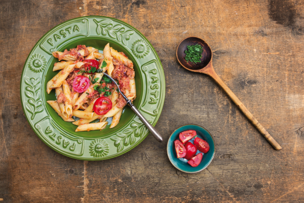 Pasta mit Thunfisch-Zitronensoße