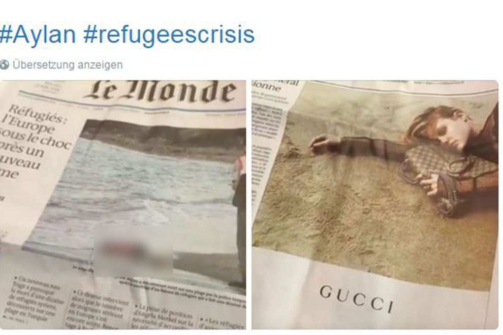 „Le Monde“ zeigt toten Flüchtlingsjungen neben Gucci-Tasche