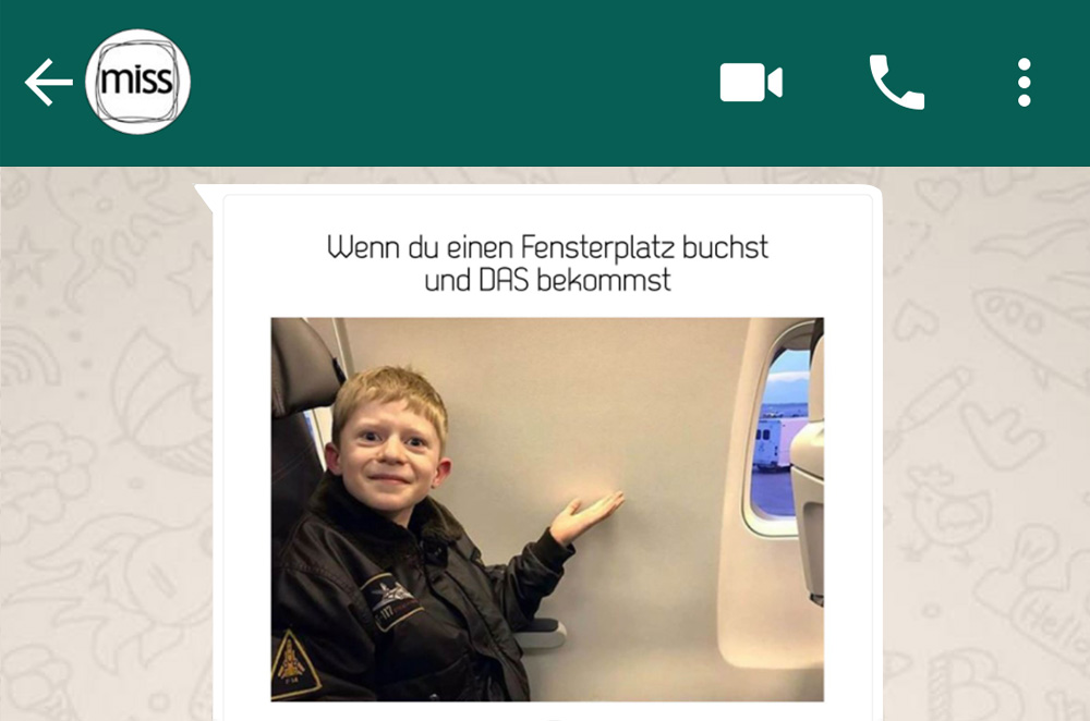 Dein GRATIS miss WhatsApp Newsletter