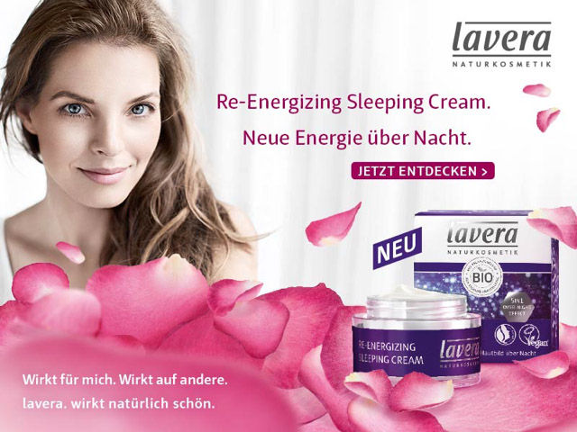 Die neue lavera Re-Energizing Sleeping Cream