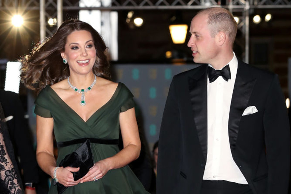 Grün statt schwarz: Herzogin Kate wegen Outfit bei den BAFTA-Awards in der Kritik