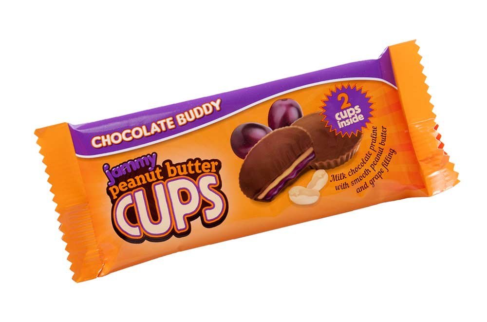 chocolate jammy peanut butter cups grape