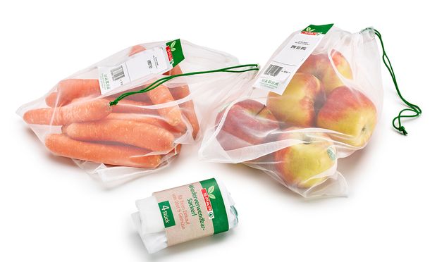 Die Supermarktkette Spar hat jetzt Mehrwegsackerl für Obst und Gemüse
