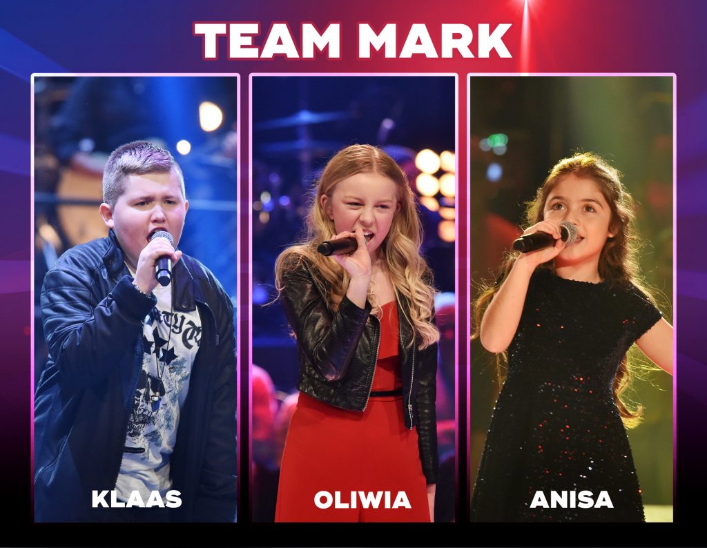 The Voice Kids 2018-Team Mark: Wer sind Anisa, Klaas & Oliwia?