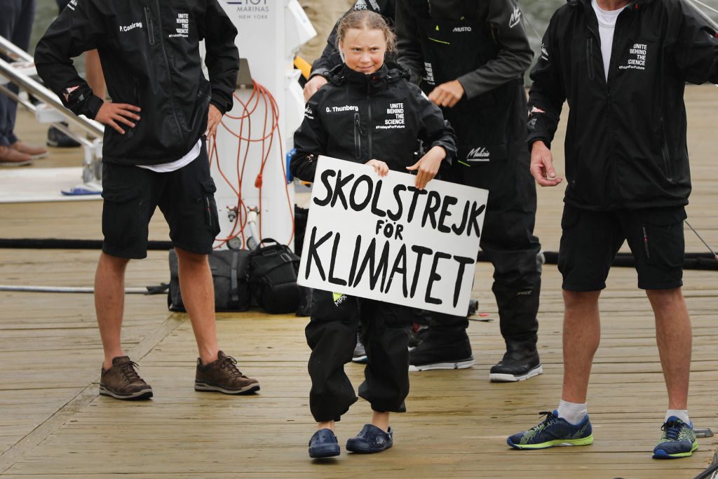 Greta Thunberg kommt nach 15 Tagen auf See in New York an