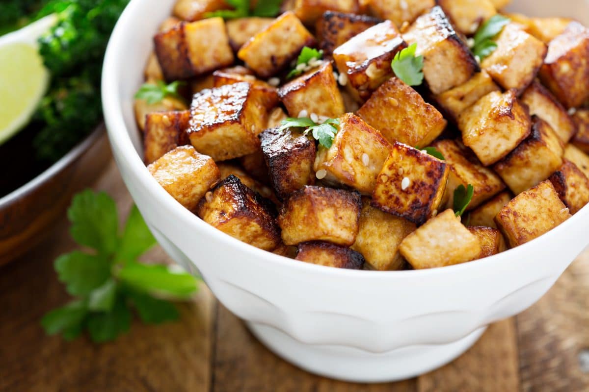 Honig-Sesam-Tofu mit Gemüse: Gesundes Rezept