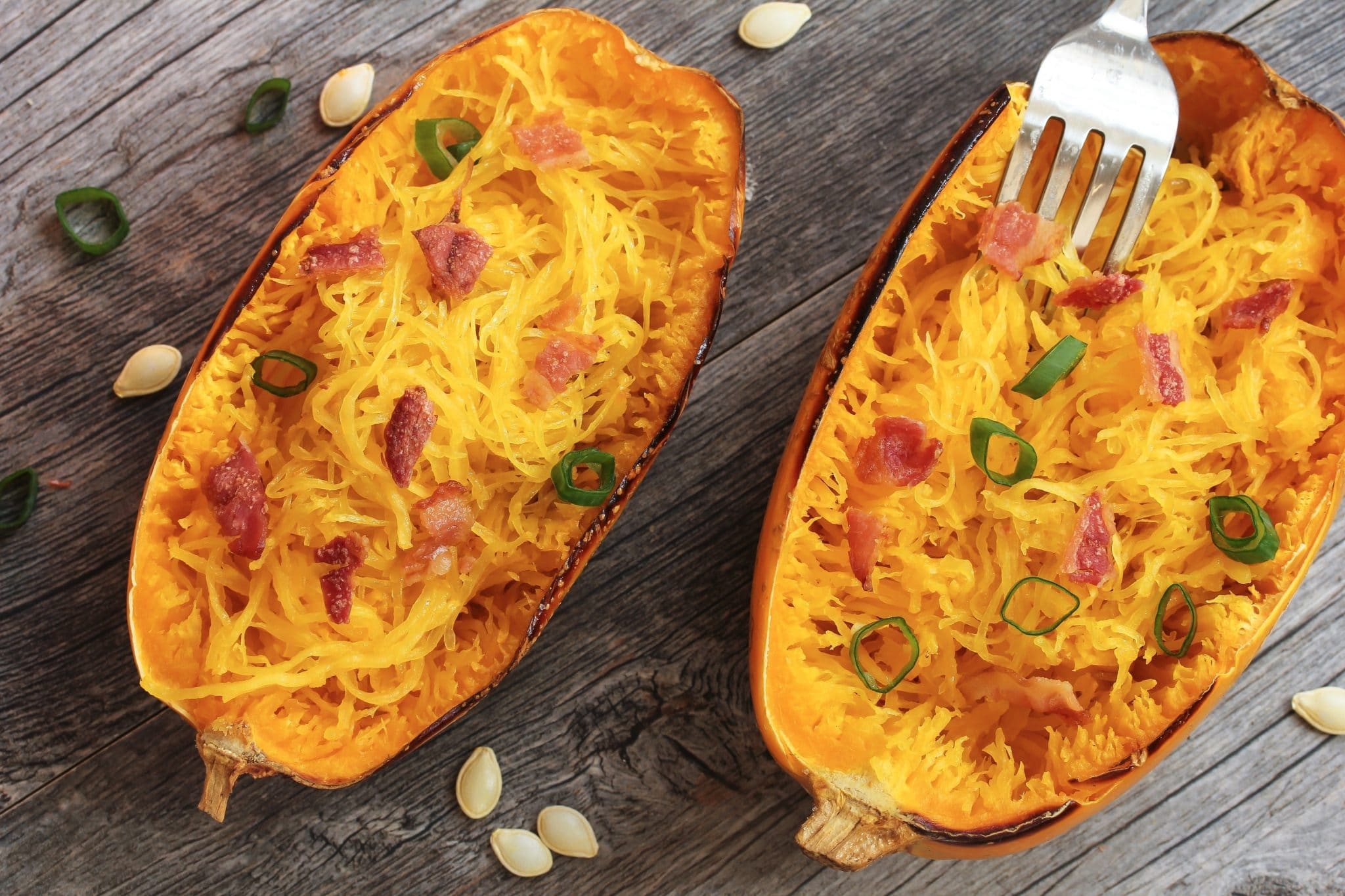 Herzhafter Spaghettikürbis 🎃aus Dem Ofen