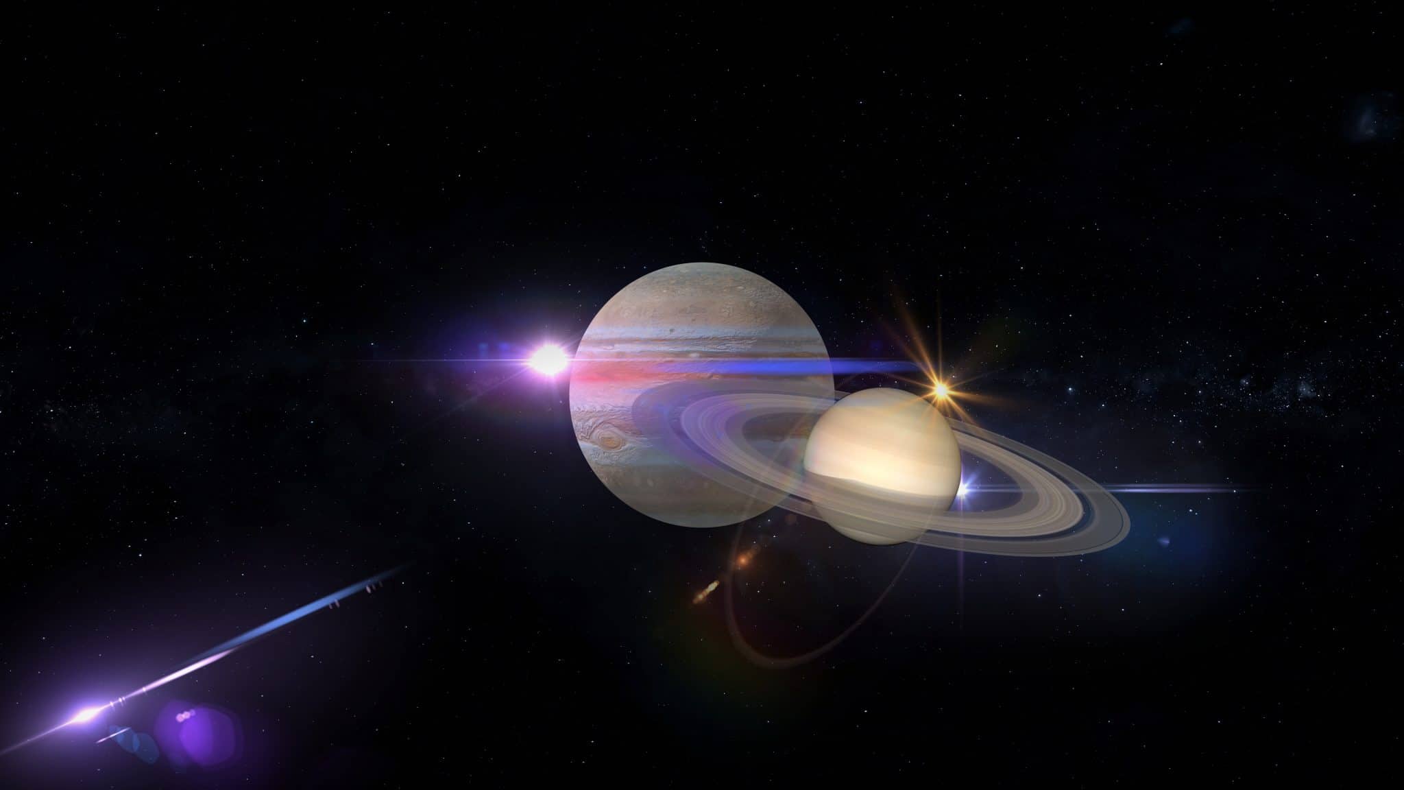Seltenes Himmelsspektakel Jupiter Und Saturn Verschmelzen Zu Stern