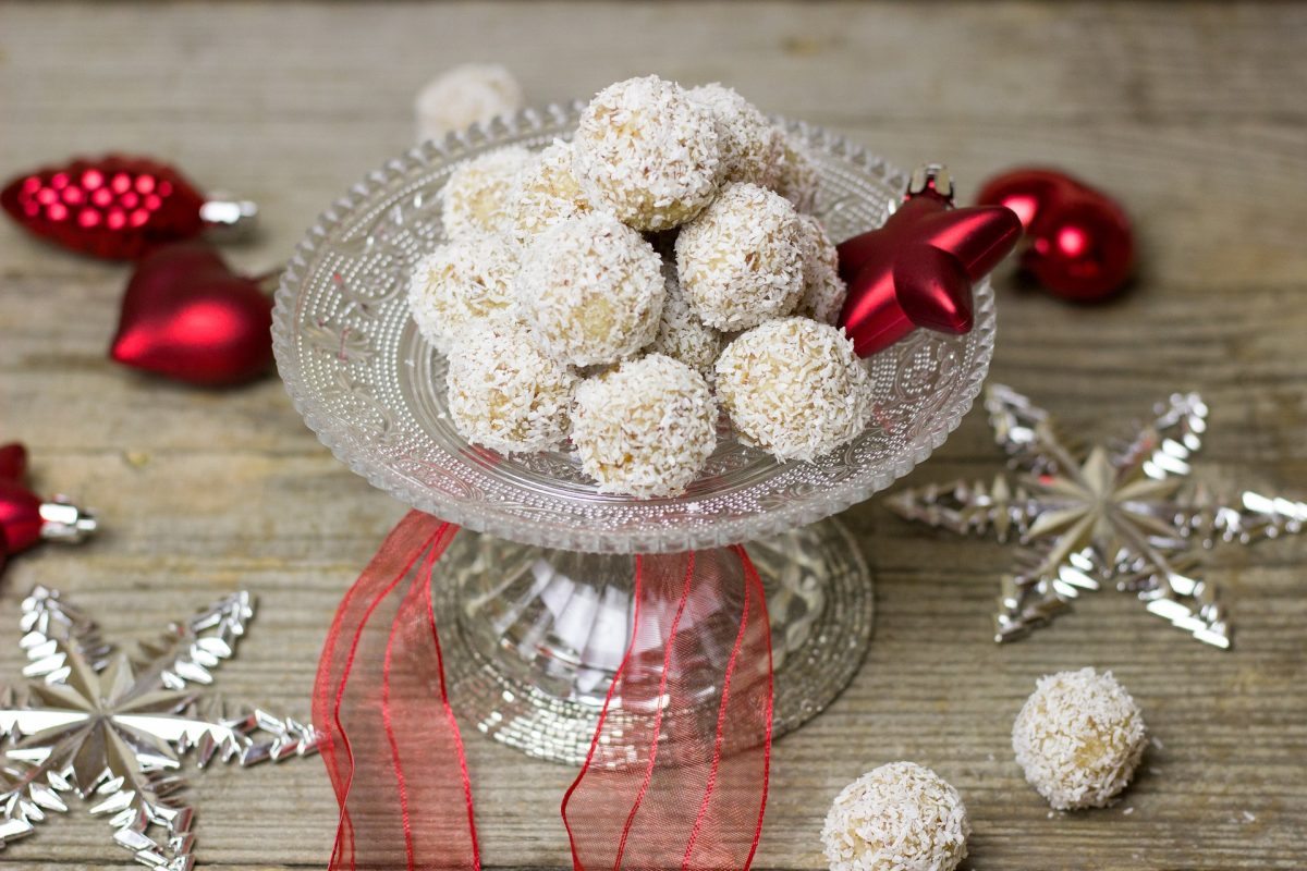 Raffaello-Weihnachtskugeln Rezept