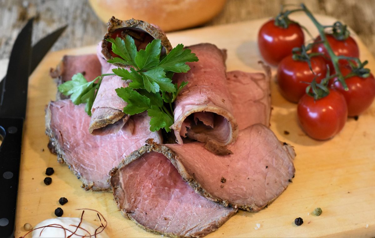 Roastbeef mit Rosmarinkartoffeln und Kernölmarinade