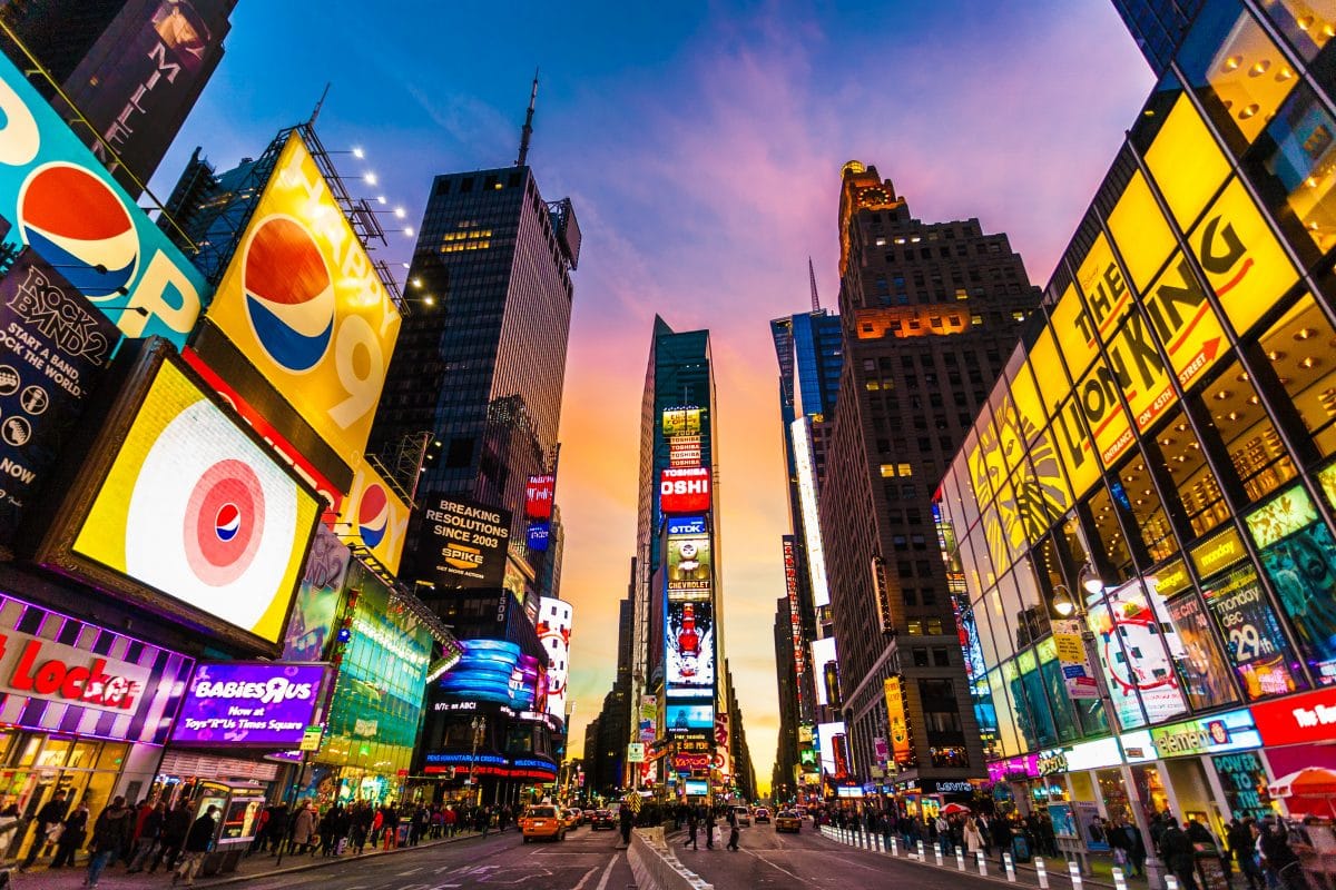 Leer gefegter Times Square: So startete New York ins neue Jahr