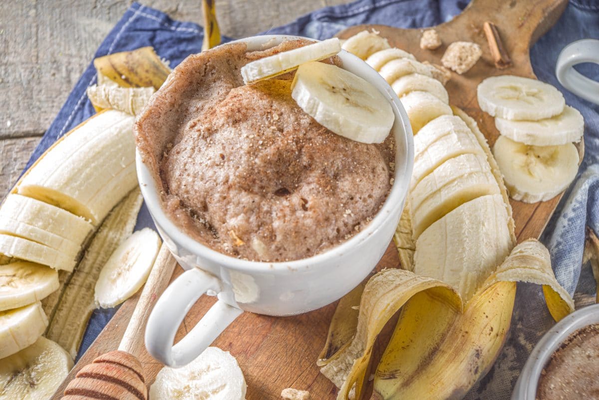 Schoko-Bananen-Tassenkuchen