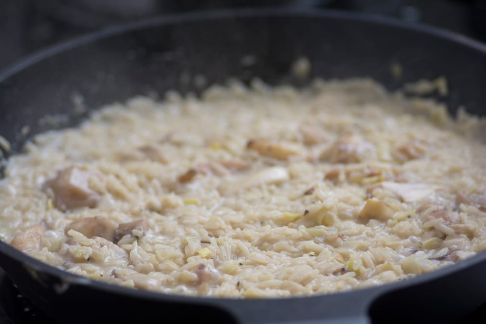 Reissalat mit Seeteufel und Steinpilzen Rezept