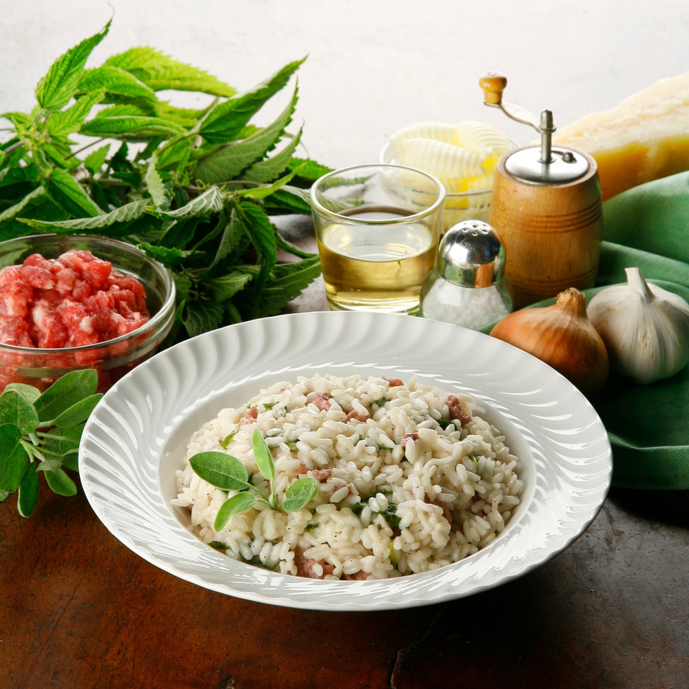 Brennnesselrisotto