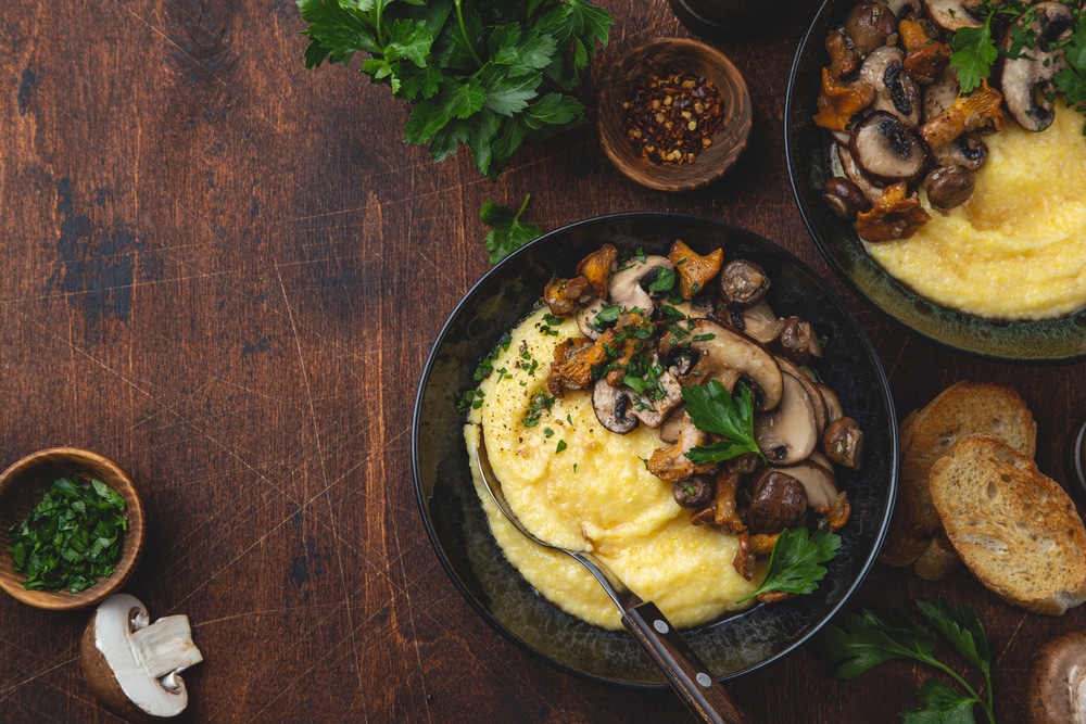 Polenta mit Zuspeisen