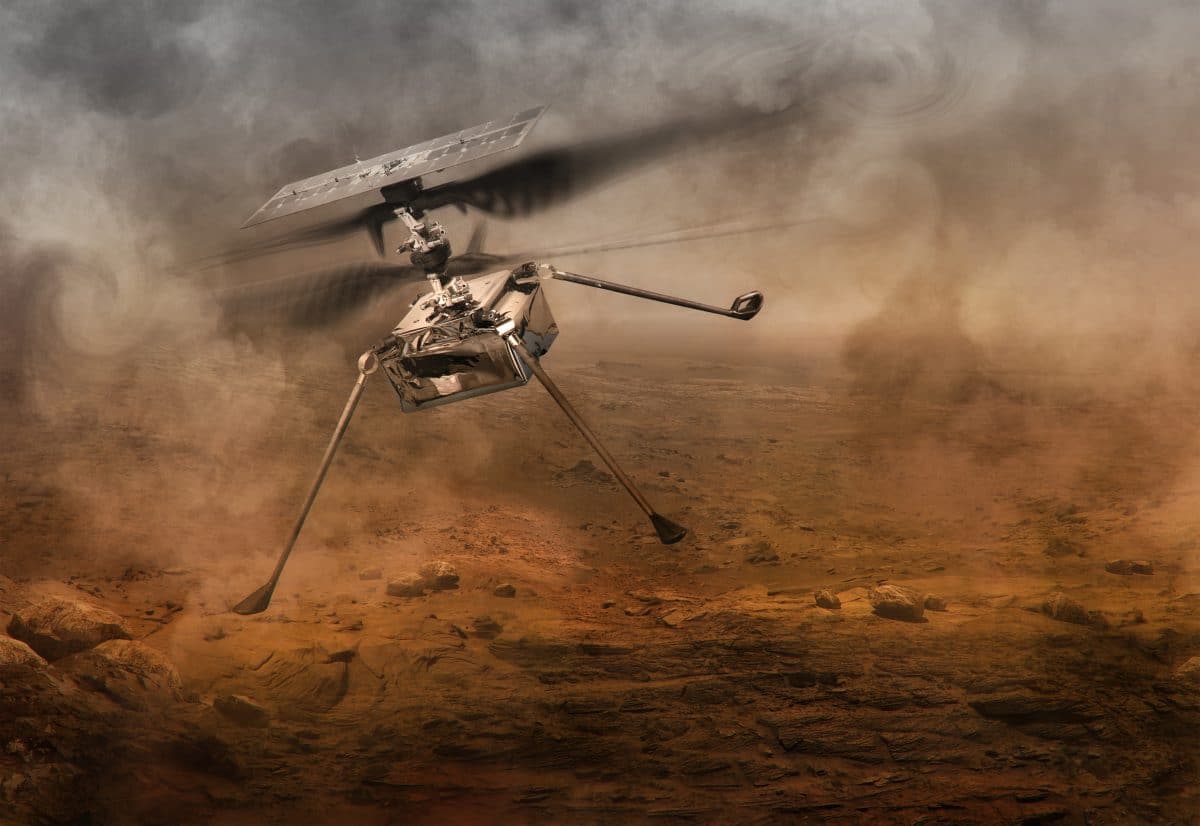 Anfang April könnte der erste Hubschrauber am Mars fliegen