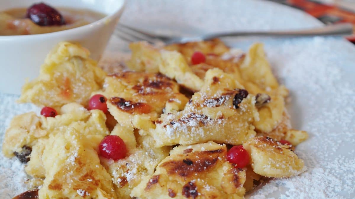 Jogurtschmarren mit Waldbeeren