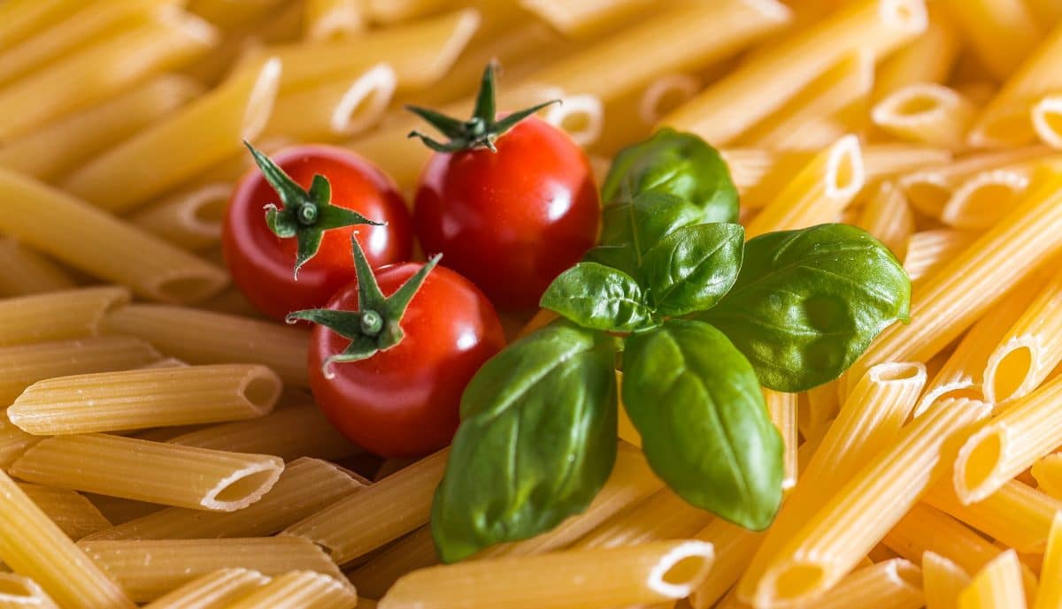 Penne al pomodoro mit Avocado