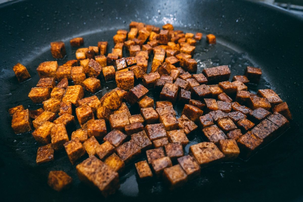 Tofu-Dinkel-Pfanne