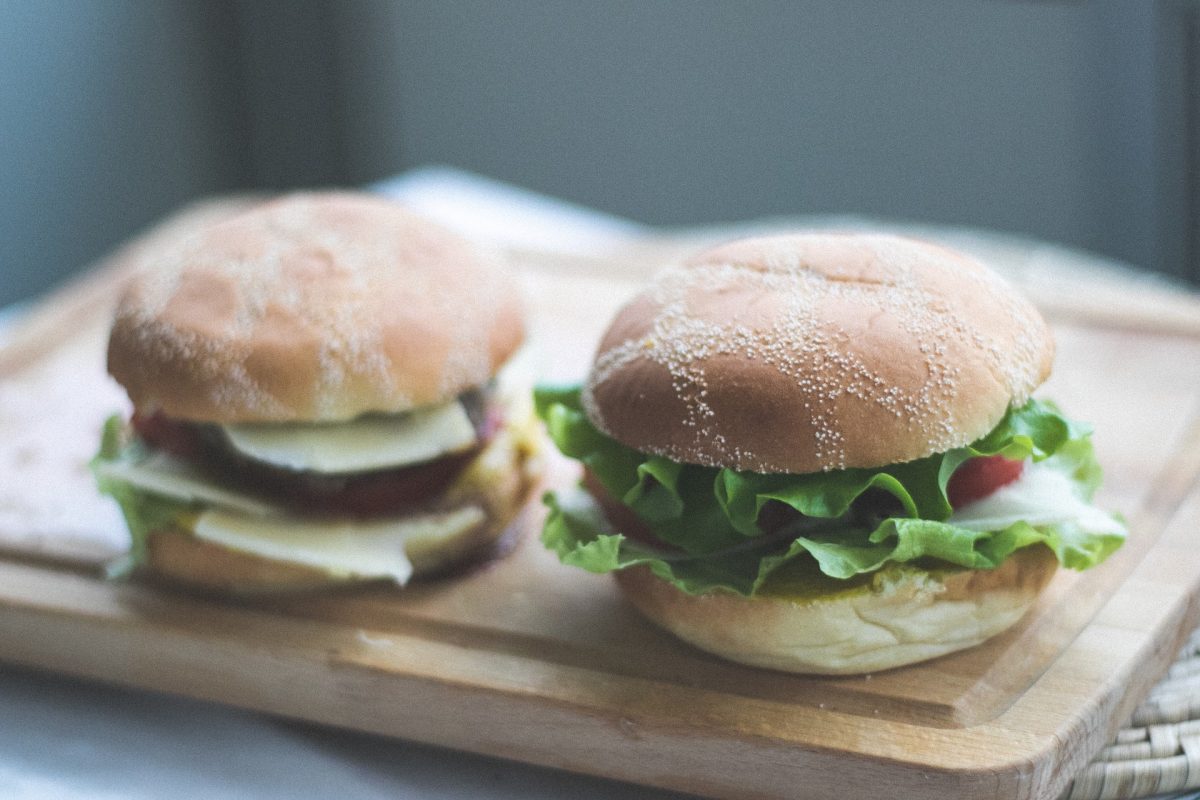 Kokosburger mit Banane