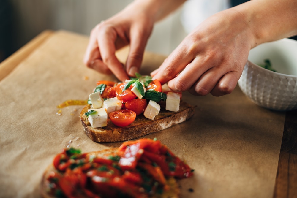 Crostini Caprese