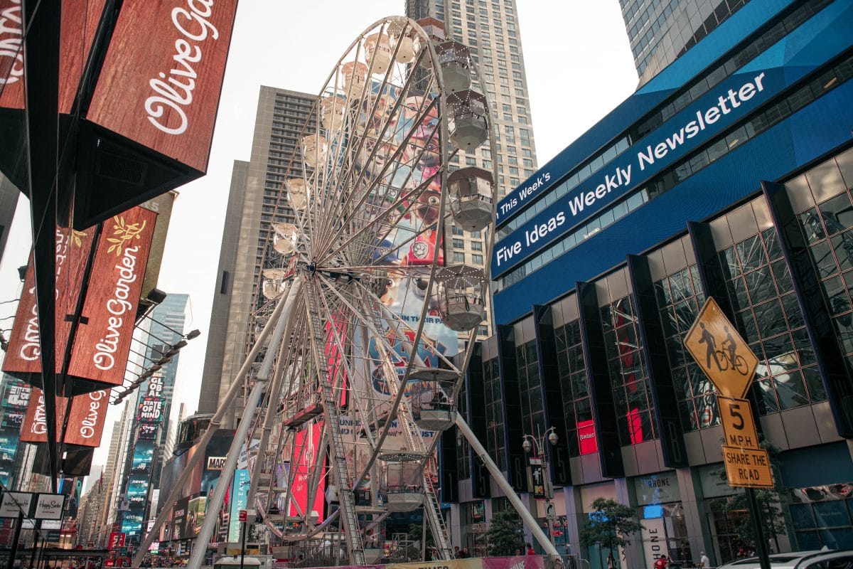 „Times Square Weel“: Auch New York hat jetzt ein eigenes Riesenrad