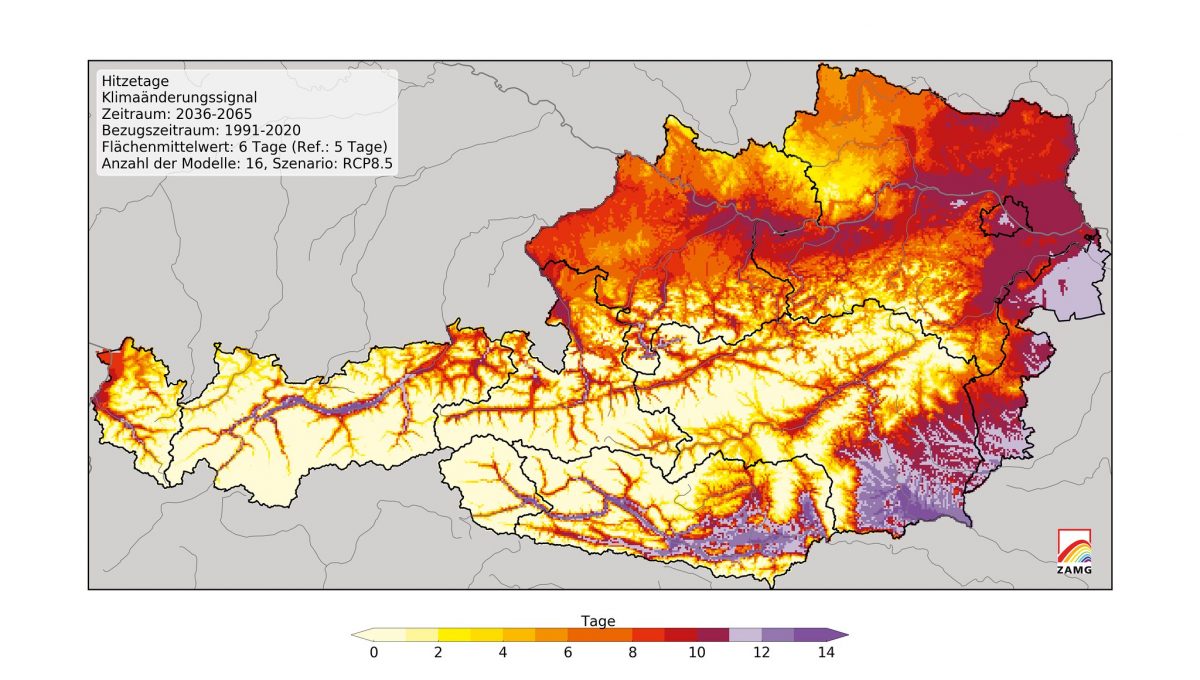 Klimawandel-Folgen: Bis 2100 wird es in Österreich fünf Grad wärmer