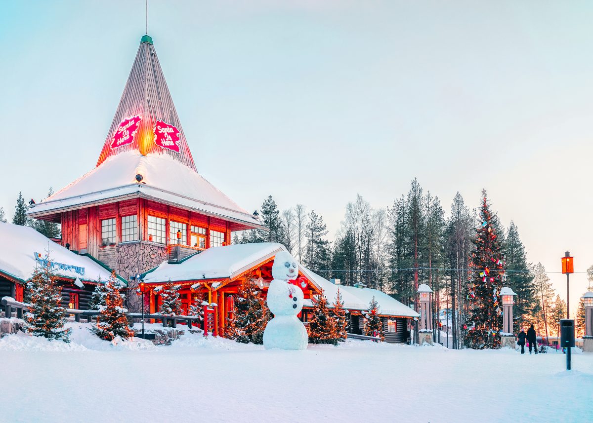 In Finnland kann man sich die Hütte Weihnachtsmann mieten